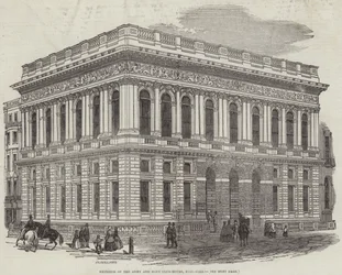 Exterior of the Army and Navy Club-House, Pall-Mall